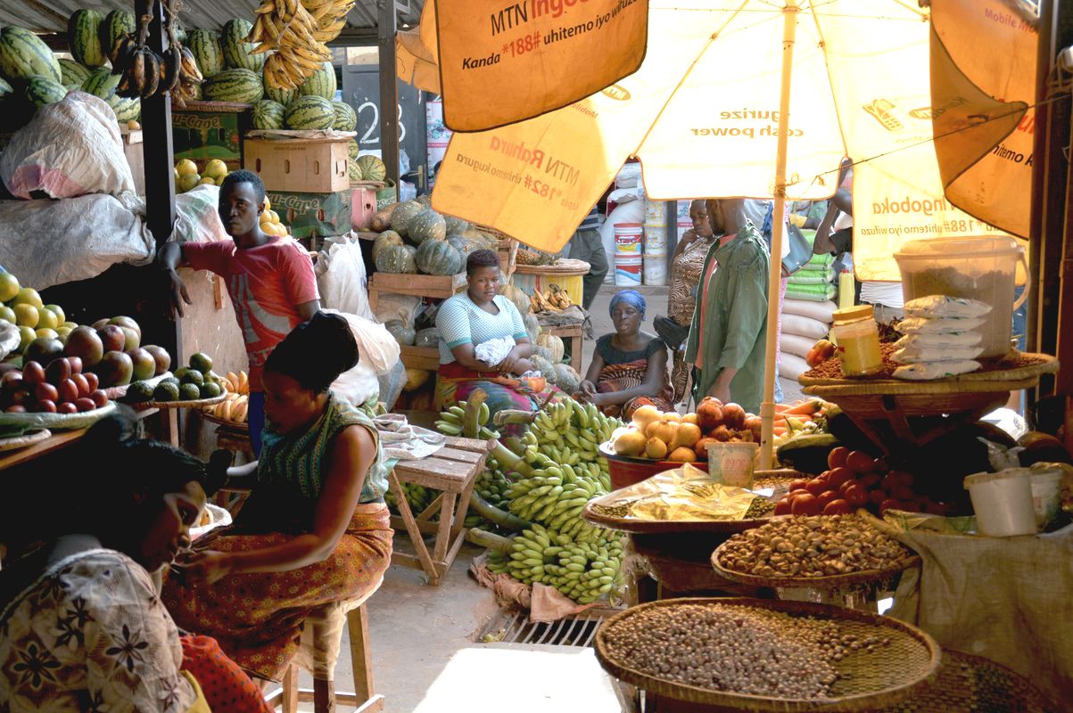 Marktstände in Kigali